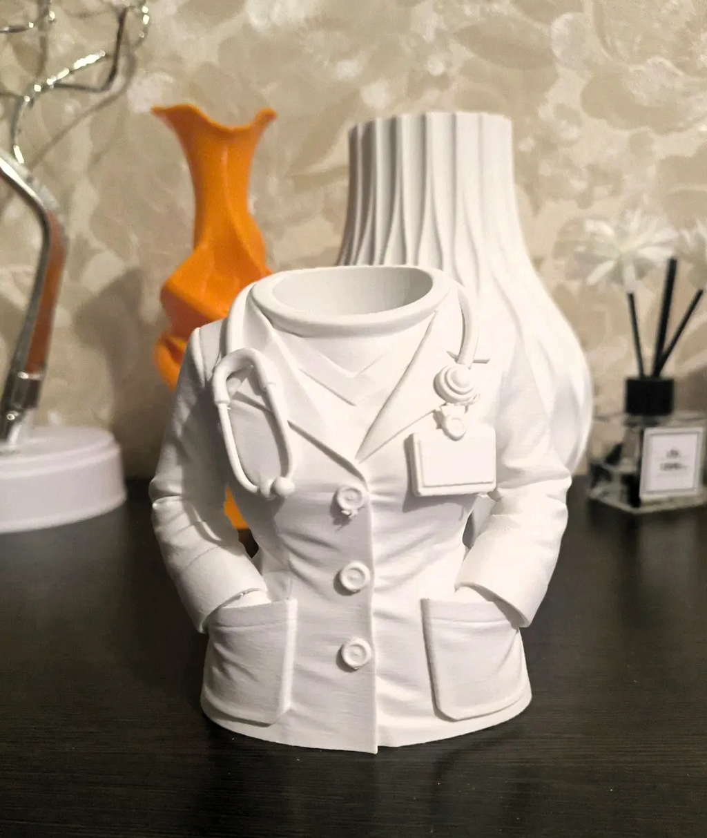 Portalápices Busto Médico | Regalo Original para Médicos y Enfermeras