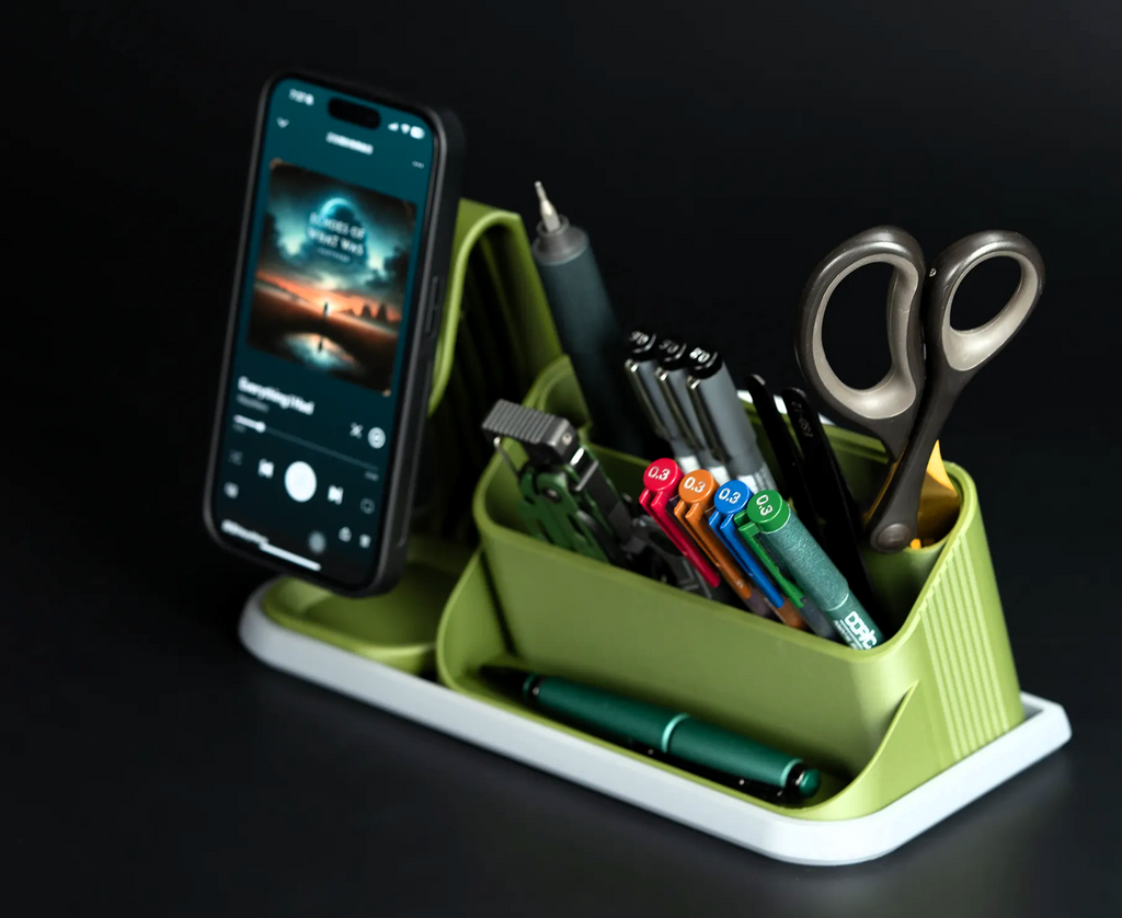 Organizador de Escritorio con Soporte para Móvil y Auriculares