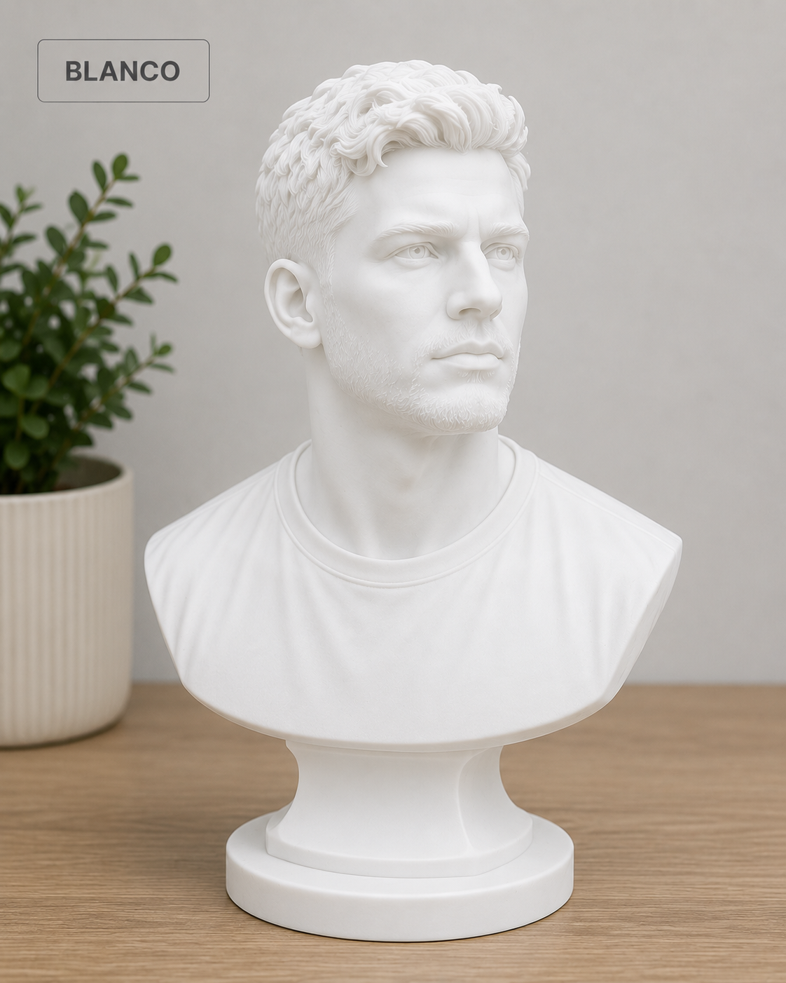 Busto Personalizado desde Foto con Base | Escultura de Retrato para Regalo, Boda, Aniversario o Graduación