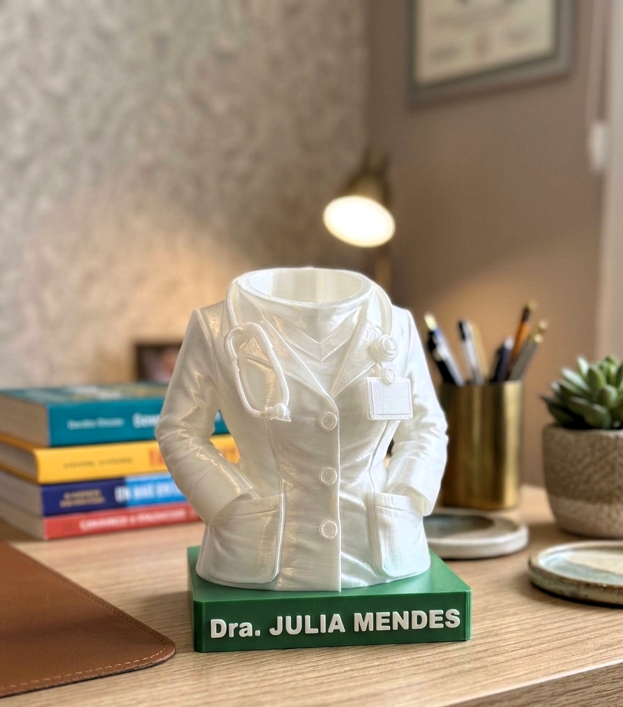 Portalápices Busto Médico | Regalo Original para Médicos y Enfermeras