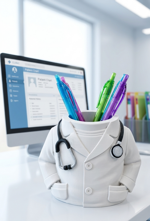 Portalápices Busto Médico | Regalo Original para Médicos y Enfermeras