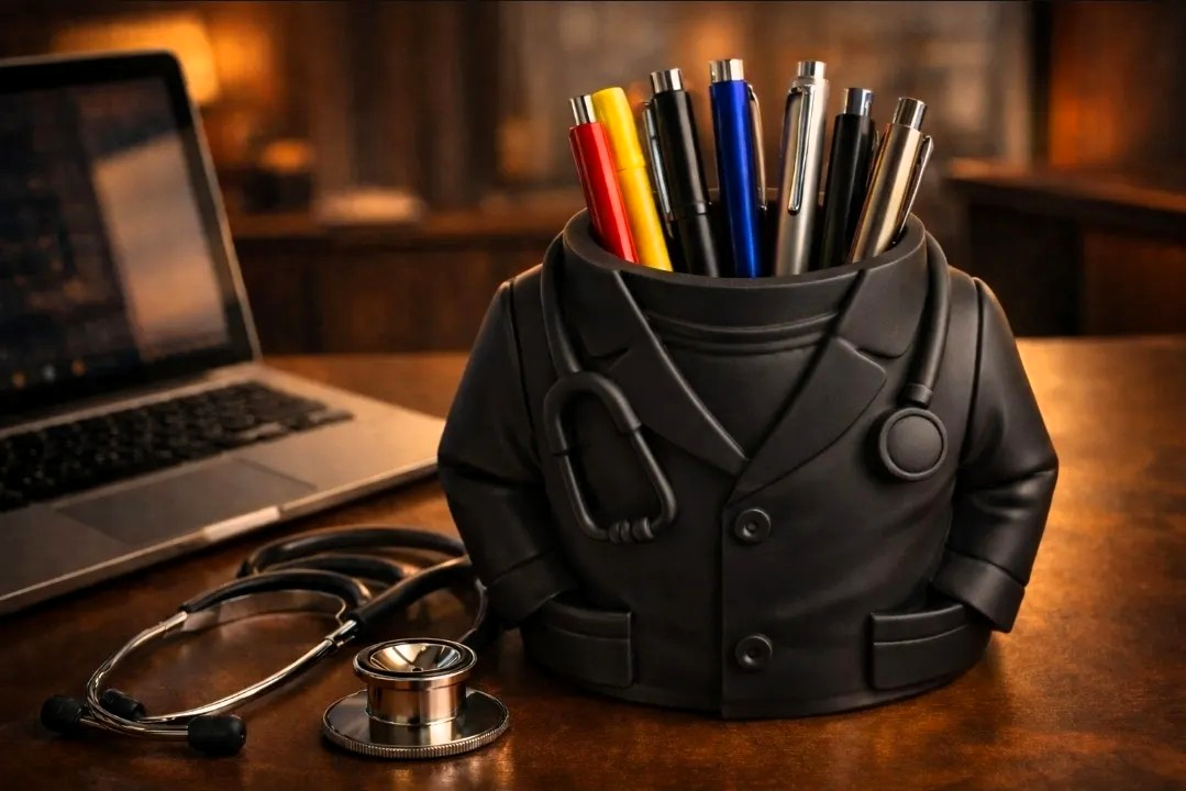 Portalápices Busto Médico | Regalo Original para Médicos y Enfermeras
