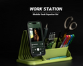 Organizador de Escritorio con Soporte para Móvil y Auriculares