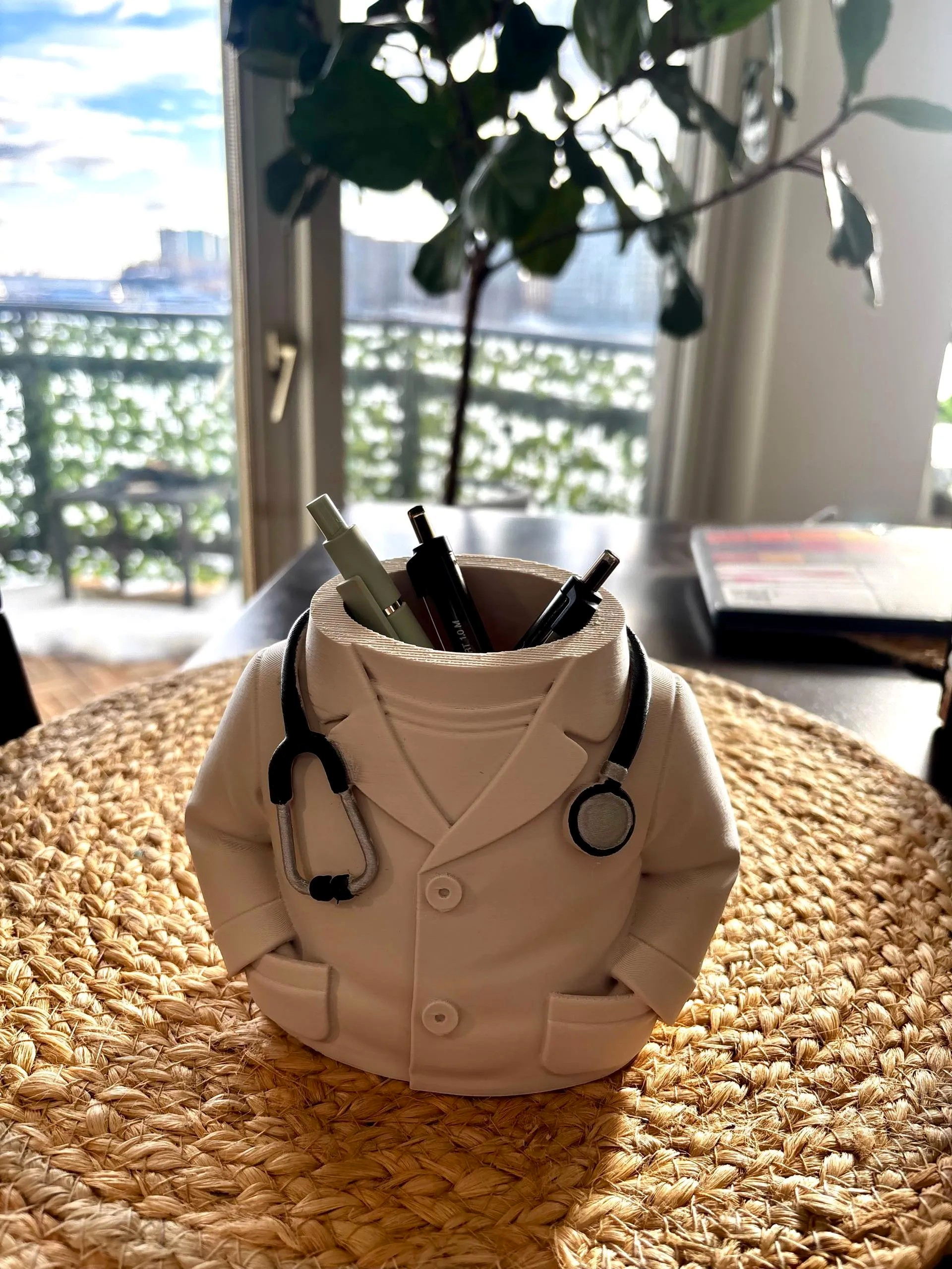 Portalápices Busto Médico | Regalo Original para Médicos y Enfermeras