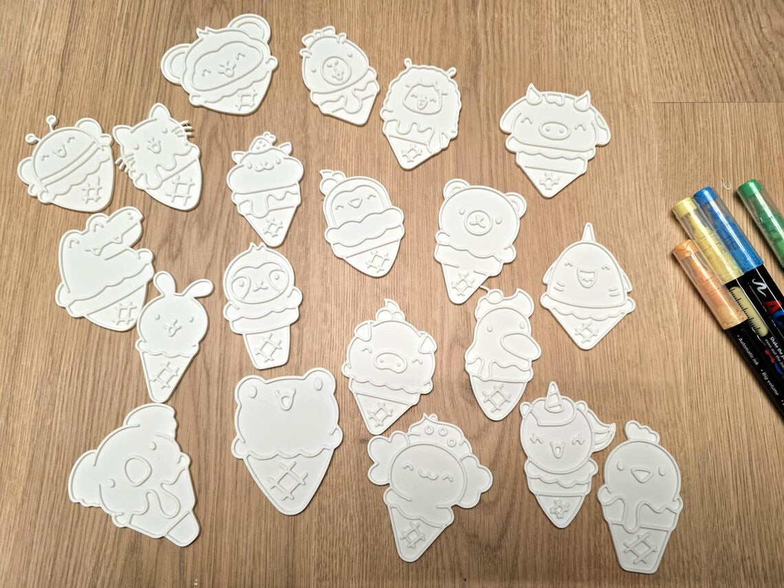 Kit de Figuras para Colorear | Actividad Creativa para Niños, Fiestas y Manualidades
