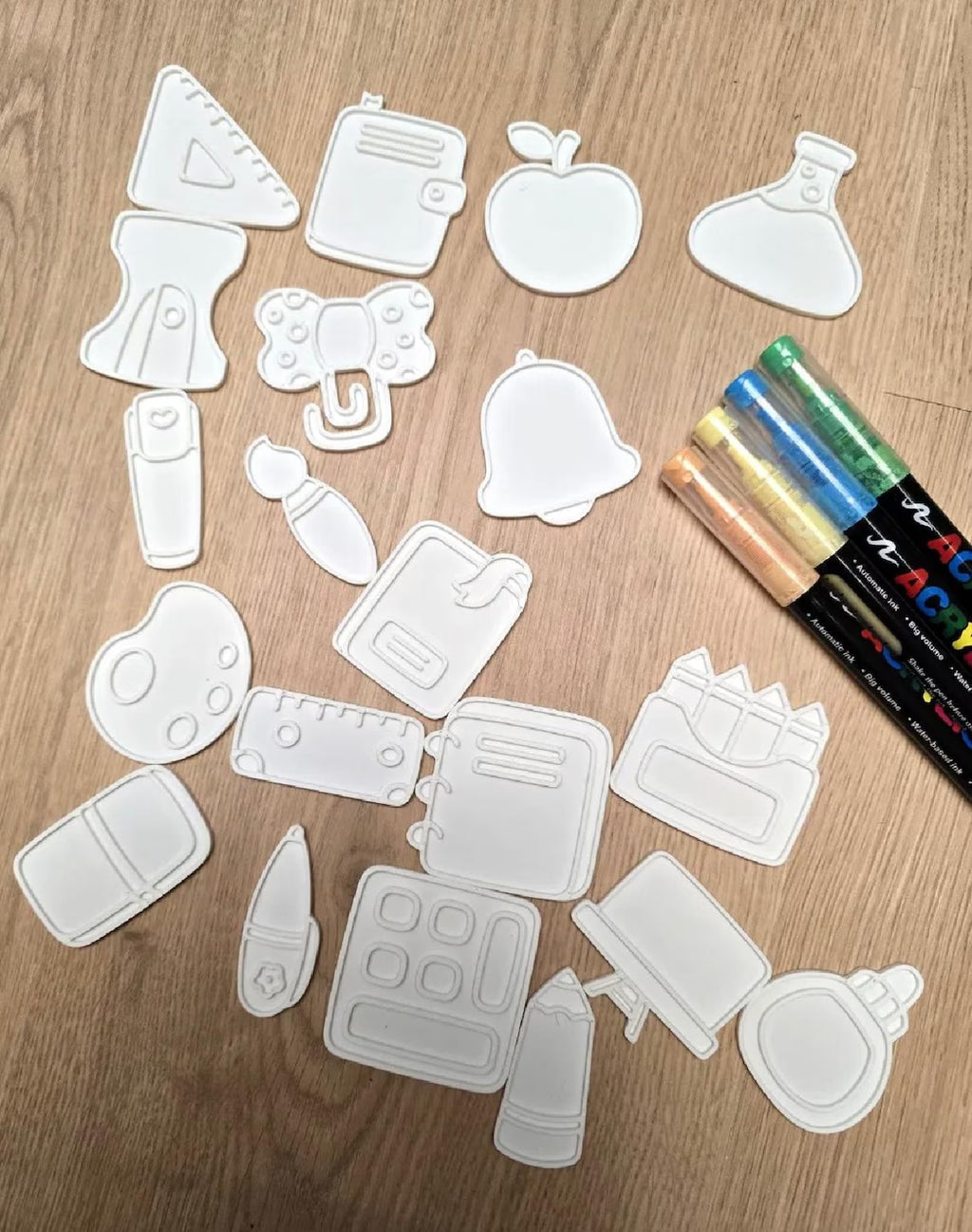 Kit de Figuras para Colorear | Actividad Creativa para Niños, Fiestas y Manualidades