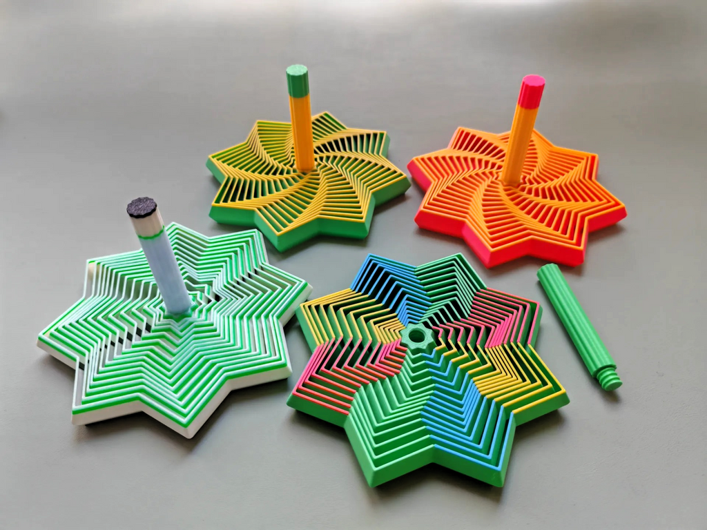 Fidget Toy Mecánico con Clic | Juguete Antiestrés de Escritorio con Mango Desmontable