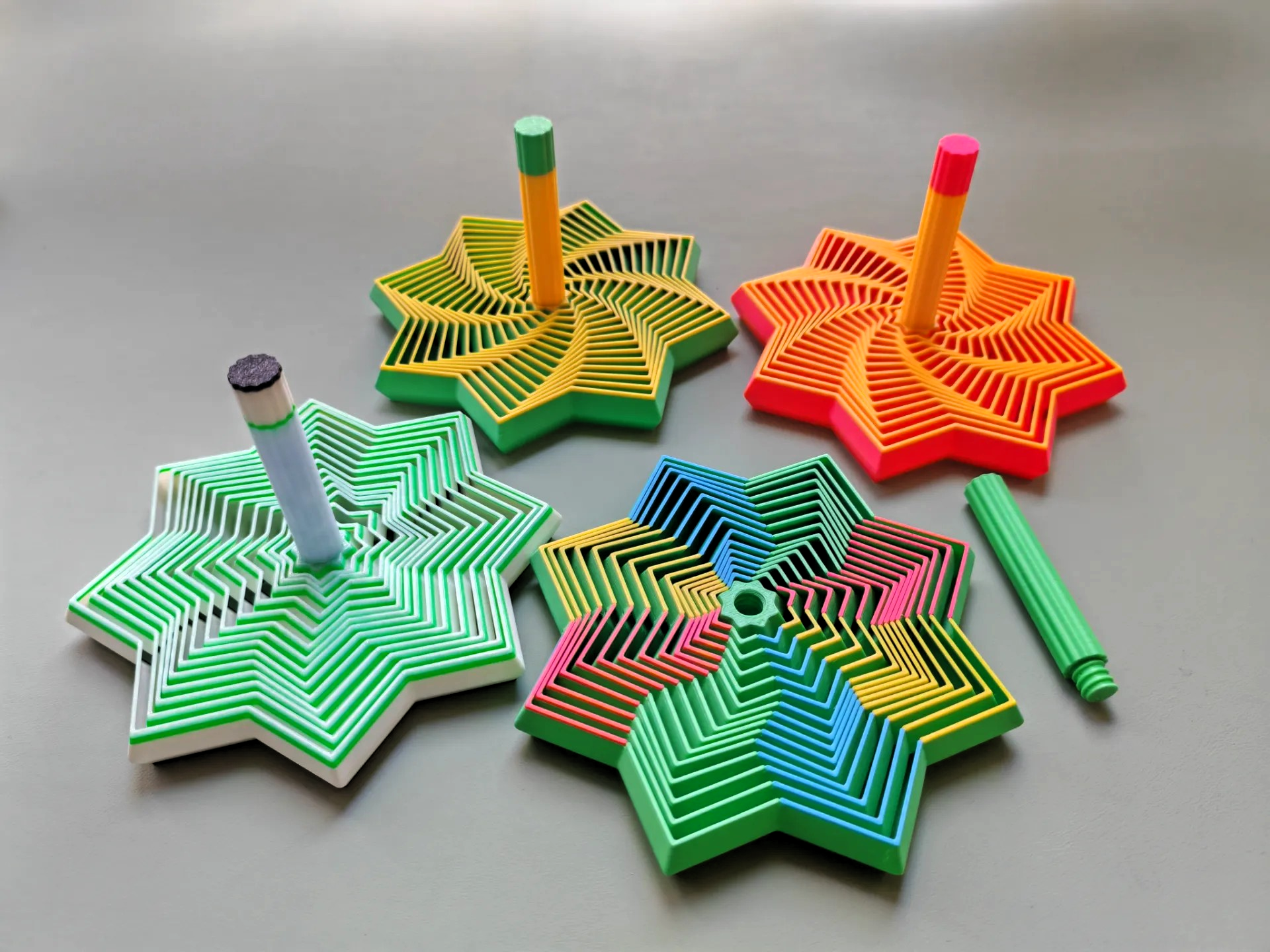 Fidget Toy Mecánico con Clic | Juguete Antiestrés de Escritorio con Mango Desmontable