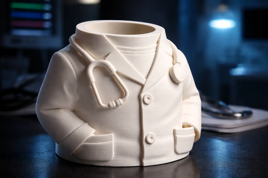 Portalápices Busto Médico | Regalo Original para Médicos y Enfermeras