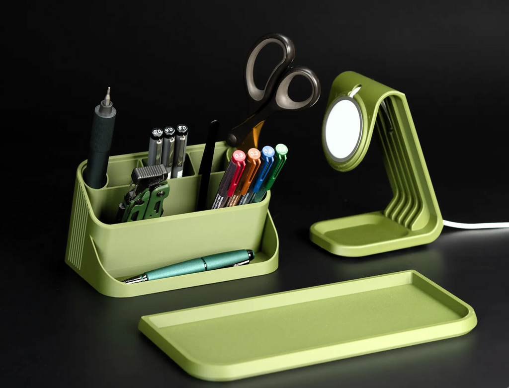Organizador de Escritorio con Soporte para Móvil y Auriculares