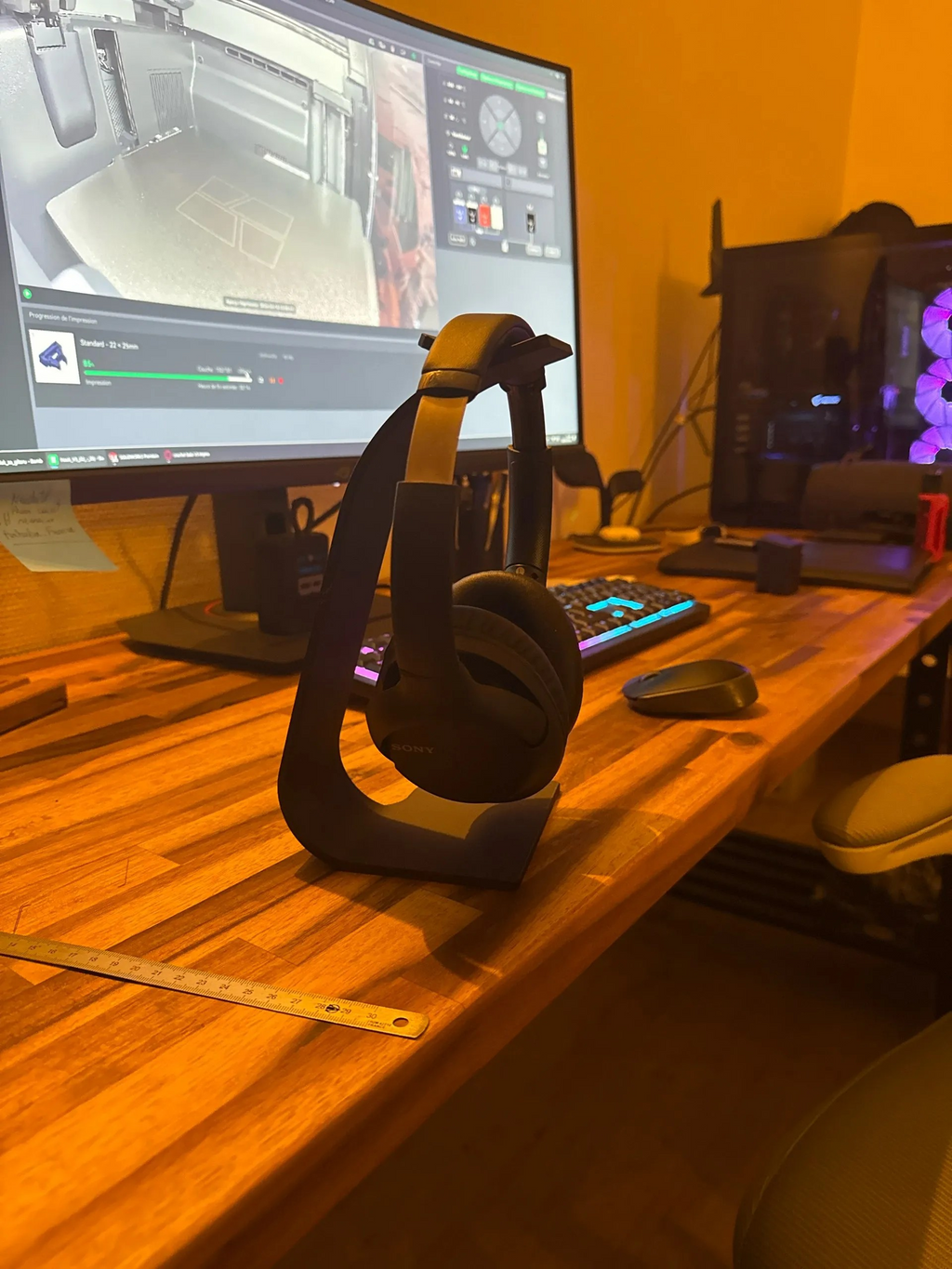 Soporte para Auriculares de Escritorio | Base Vertical para Setup Gaming y Oficina