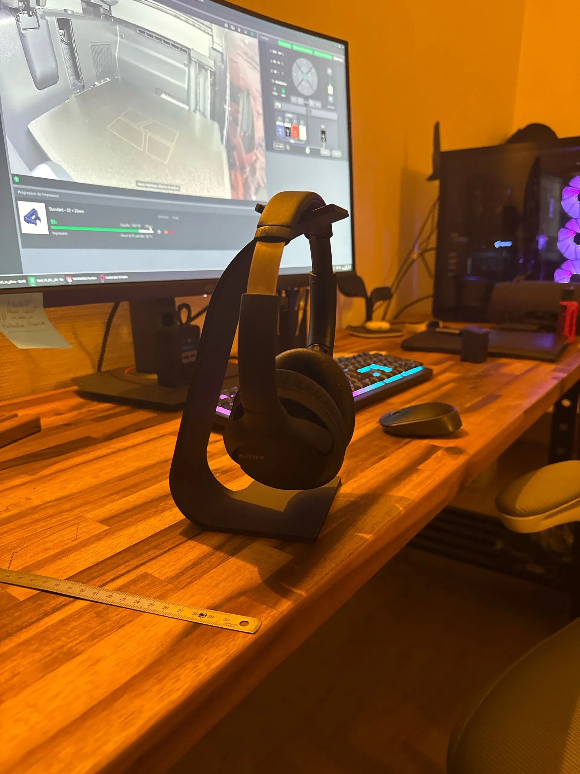 Soporte para Auriculares de Escritorio | Base Vertical para Setup Gaming y Oficina